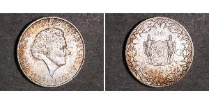 1 Gulden Surinam Plata Juliana of the Netherlands (1909 – 2004)