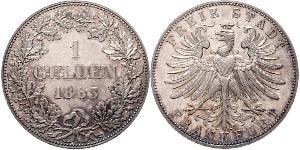 1 Gulden Freie Stadt Frankfurt Silber 