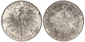 1 Gulden Freie Stadt Frankfurt Silber 