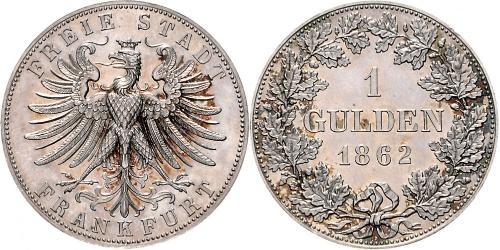 1 Gulden Freie Stadt Frankfurt Silber 