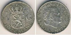 1 Gulden Königreich der Niederlande (1815 - ) Silber 