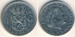 1 Gulden Königreich der Niederlande (1815 - ) Silber Juliana of the Netherlands (1909 – 2004) / Wilhelmina (Niederlande)(1880 - 1962)