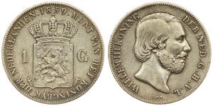 1 Gulden Königreich der Niederlande (1815 - ) Silber 