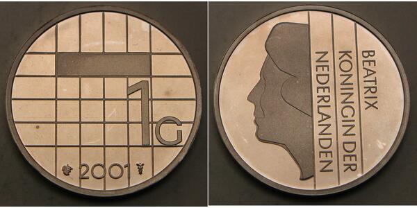 1 Gulden Niederlande Silber 