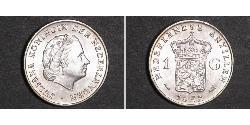 1 Gulden Niederländische Antillen (1954 – 2010) Silber Juliana of the Netherlands (1909 – 2004)