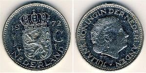 1 Gulden Königreich der Niederlande (1815 - ) Silber/Nickel Juliana of the Netherlands (1909 – 2004)