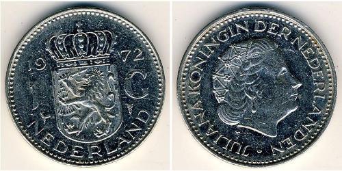 1 Gulden Königreich der Niederlande (1815 - ) Silber/Nickel Juliana of the Netherlands (1909 – 2004)