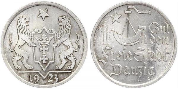 1 Gulden Gdansk (1920-1939) Silver 