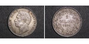 1 Gulden Kingdom of Württemberg (1806-1918) Silver William I of Württemberg