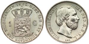 1 Gulden Kingdom of the Netherlands (1815 - ) Silver 