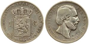 1 Gulden Kingdom of the Netherlands (1815 - ) Silver 