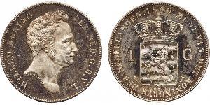 1 Gulden Netherlands Silver William I of the Netherlands (1772 - 1843)