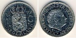 1 Gulden Kingdom of the Netherlands (1815 - ) Silver/Nickel Juliana of the Netherlands (1909 – 2004)