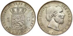 1 Гульден Королівство Нідерланди (1815 - ) Срібло 