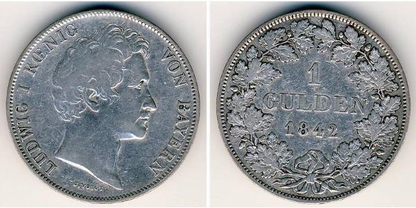 1 Gulden  銀 