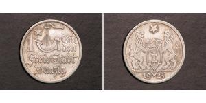 1 Gulden 但澤自由市 (1920 - 1939) 銀 