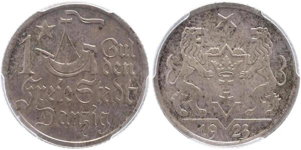 1 Gulden 但澤自由市 (1920 - 1939) 銀 