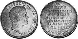 1 Gulden 巴登大公國 (1806 - 1918) 銀 弗里德里希一世 (巴登)