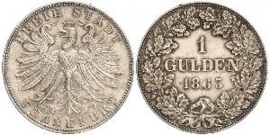 1 Gulden 法蘭克福自由市 銀 