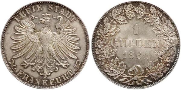1 Gulden 法蘭克福自由市 銀 