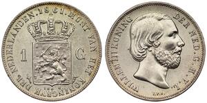 1 Gulden 荷兰王国 銀 