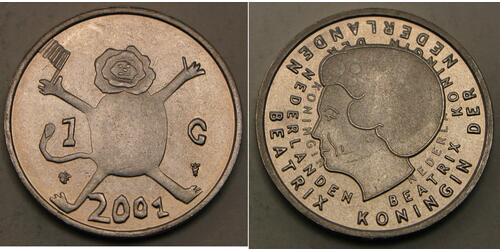 1 Gulden 荷兰 镍 