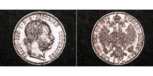 1 Gulden / 1 Florin Autriche-Hongrie (1867-1918) Argent Franz Joseph I (1830 - 1916)