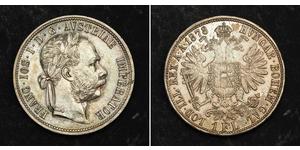 1 Gulden / 1 Florin Autriche-Hongrie (1867-1918) Argent Franz Joseph I (1830 - 1916)