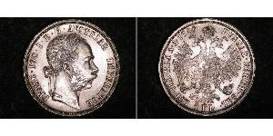 1 Gulden / 1 Florin Autriche-Hongrie (1867-1918) Argent Franz Joseph I (1830 - 1916)