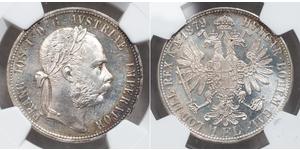 1 Gulden / 1 Florin Autriche-Hongrie (1867-1918) Argent Franz Joseph I (1830 - 1916)