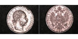 1 Gulden / 1 Florin Impero austro-ungarico (1867-1918) Argento Franz Joseph I (1830 - 1916)