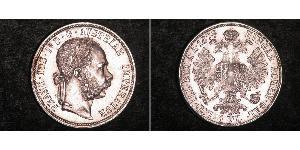 1 Gulden / 1 Florin Impero austro-ungarico (1867-1918) Argento Franz Joseph I (1830 - 1916)