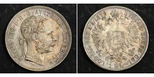 1 Gulden / 1 Florin Impero austro-ungarico (1867-1918) Argento Franz Joseph I (1830 - 1916)