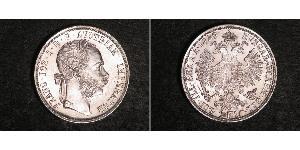 1 Gulden / 1 Florin Impero austro-ungarico (1867-1918) Argento Franz Joseph I (1830 - 1916)