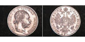 1 Gulden / 1 Florin Impero austro-ungarico (1867-1918) Argento Franz Joseph I (1830 - 1916)