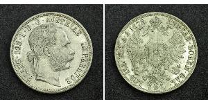 1 Gulden / 1 Florin Impero austro-ungarico (1867-1918) Argento Franz Joseph I (1830 - 1916)