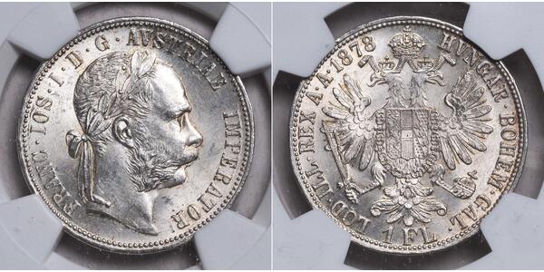 1 Gulden / 1 Florin Impero austro-ungarico (1867-1918) Argento Franz Joseph I (1830 - 1916)
