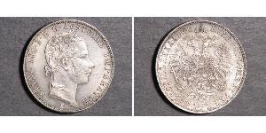 1 Gulden / 1 Florin Kaisertum Österreich (1804-1867) Silber Franz Joseph I (1830 - 1916)