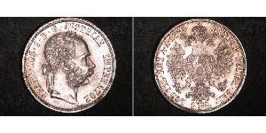 1 Gulden / 1 Florin Österreich-Ungarn (1867-1918) Silber Franz Joseph I (1830 - 1916)