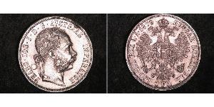 1 Gulden / 1 Florin Österreich-Ungarn (1867-1918) Silber Franz Joseph I (1830 - 1916)
