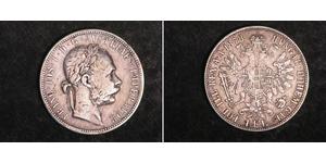 1 Gulden / 1 Florin Österreich-Ungarn (1867-1918) Silber Franz Joseph I (1830 - 1916)