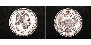 1 Gulden / 1 Florin Österreich-Ungarn (1867-1918) Silber Franz Joseph I (1830 - 1916)