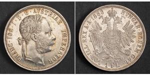 1 Gulden / 1 Florin Österreich-Ungarn (1867-1918) Silber Franz Joseph I (1830 - 1916)