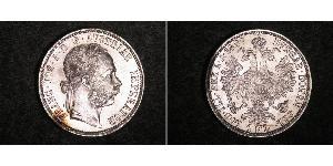 1 Gulden / 1 Florin Österreich-Ungarn (1867-1918) Silber Franz Joseph I (1830 - 1916)