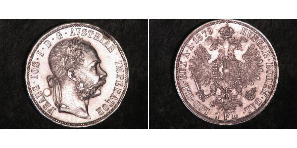 1 Gulden / 1 Florin Österreich-Ungarn (1867-1918) Silber Franz Joseph I (1830 - 1916)