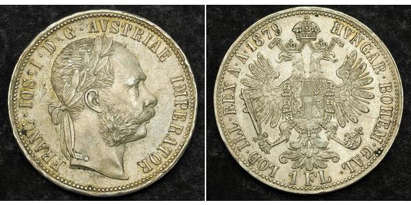 1 Gulden / 1 Florin Austria-Hungary (1867-1918) Silver Franz Joseph I (1830 - 1916)