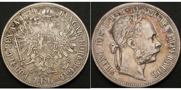 1 Gulden / 1 Florin Austria-Hungary (1867-1918) Silver Franz Joseph I (1830 - 1916)