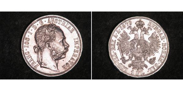 1 Gulden / 1 Florin Austria-Hungary (1867-1918) Silver Franz Joseph I (1830 - 1916)