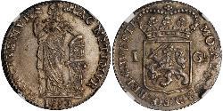 1 Gulden / 20 Stiver Regno dei Paesi Bassi (1815 - ) Argento 