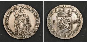 1 Gulden / 20 Stiver Reino de los Países Bajos (1815 - ) Plata 